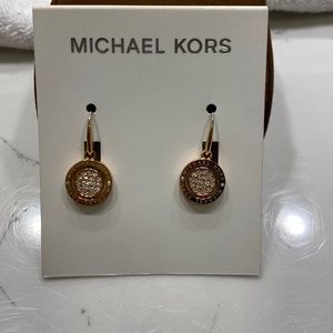 MK rose gold earrings NEW